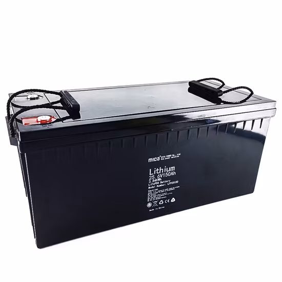 Factory Directly Supply 25.6V 24V LiFePO4 Battery Lithium Ion Battery Pack 150ah with BMS for Solar Energy System Street Light PV System Backup with CE Un38.3
