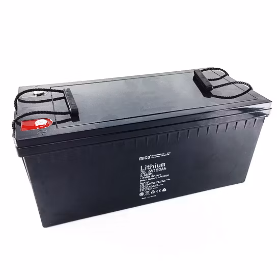 工場直接供給 25.6V 24V LiFePO4 バッテリー、BMS 付き 150Ah リチウムイオンバッテリー、太陽光発電システム、街路灯、CE Un38.3 用太陽光発電システムバックアップ用